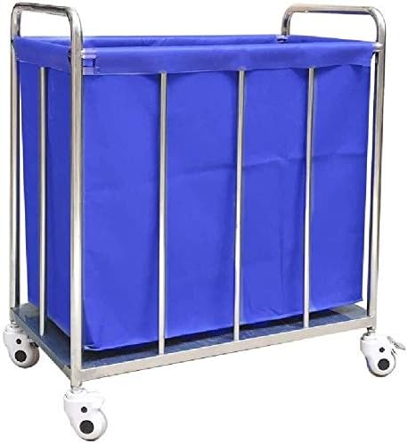 Ce chariot a linge comprend un format compact avec une finition en acier inoxydable bc9021932
