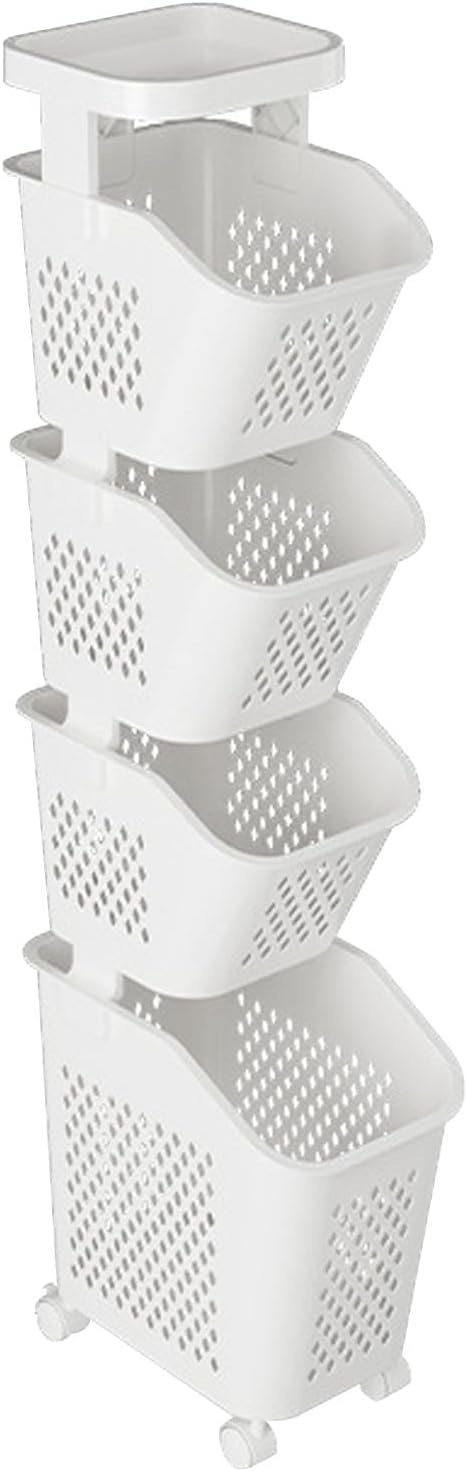 Choisissez un panier a linge qui se deplace sur roulettes en coloris gris et blanc lp0160694