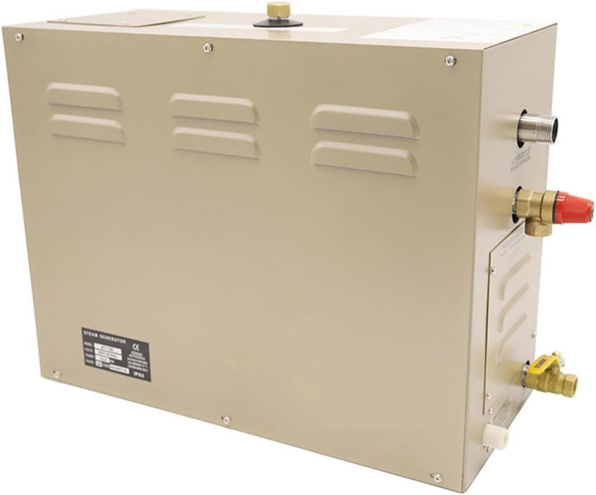 Ce generateur de vapeur pour bain reunit des commandes tactiles et des elements metalliques ly7467627