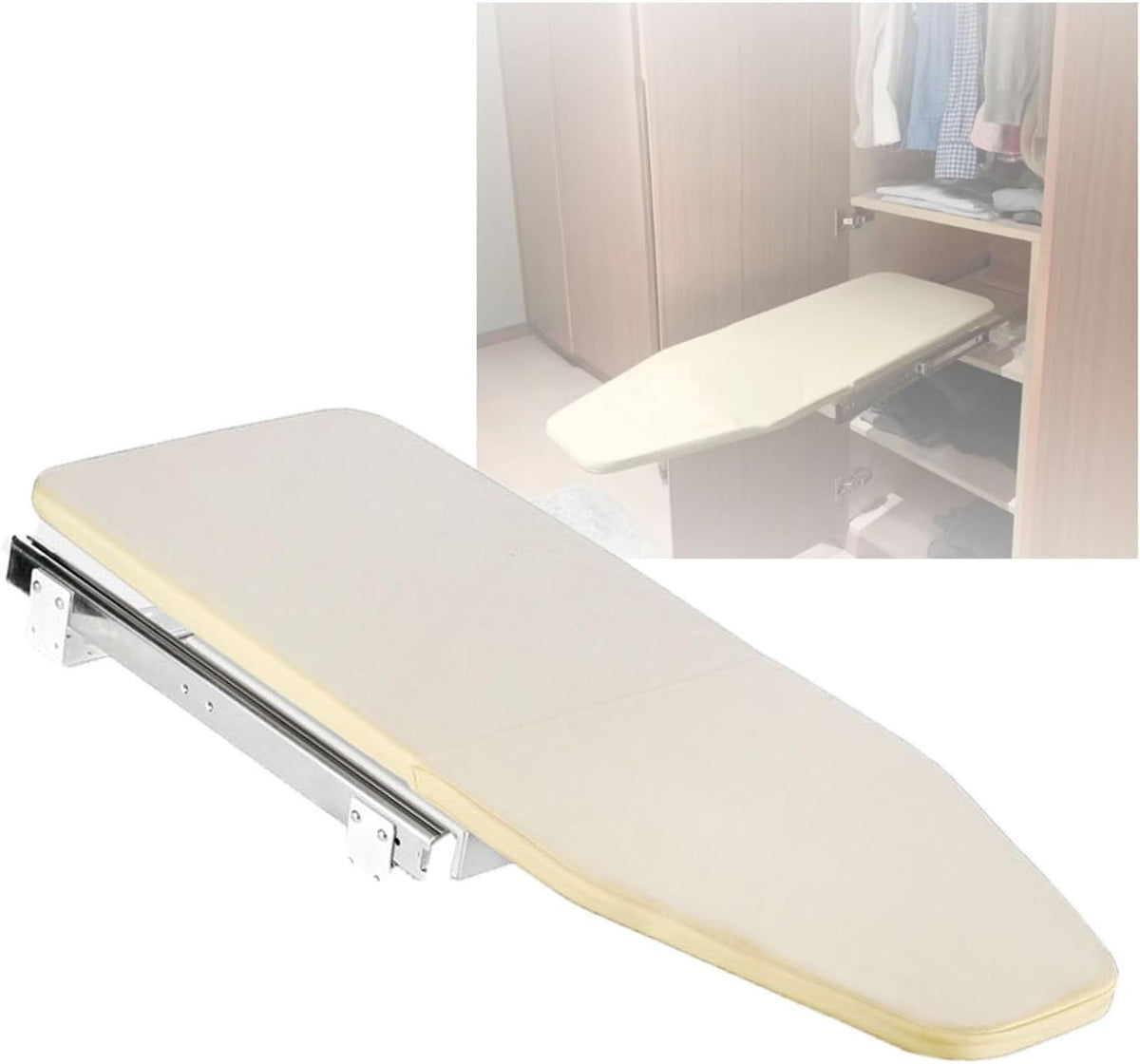 Une planche escamotable combine des elements en bois avec une structure pliante jh7156578