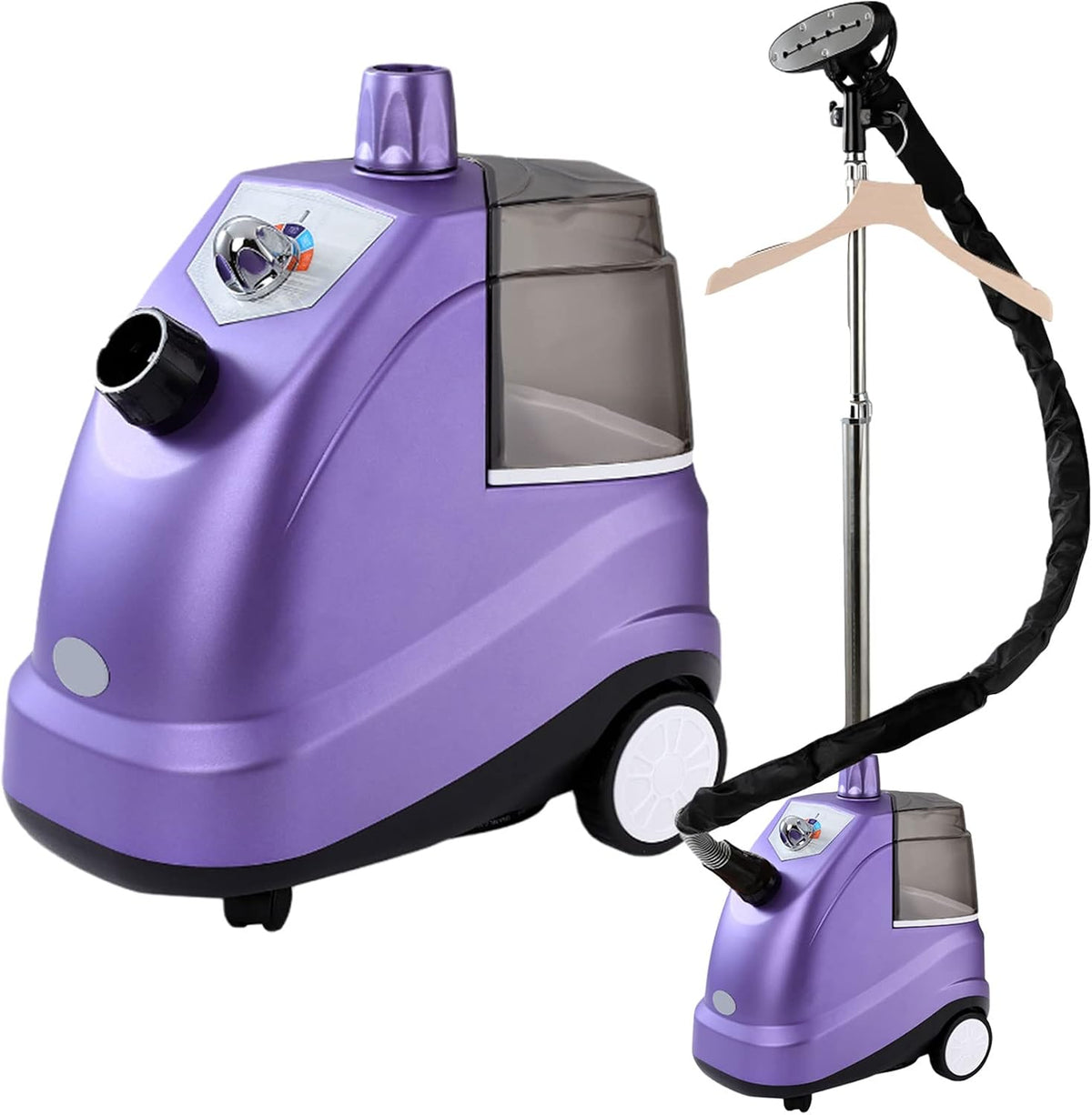 Un defroisseur sur pied se decline en coloris violet zk7270395