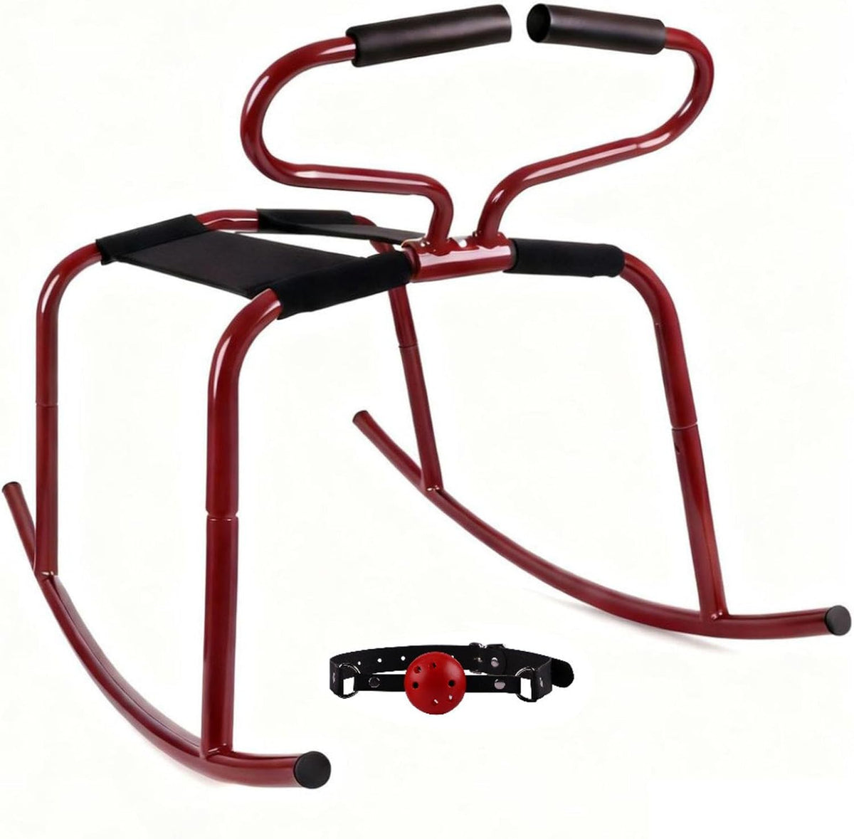 Une chaise se decline en coloris rouge et noir uo0889337